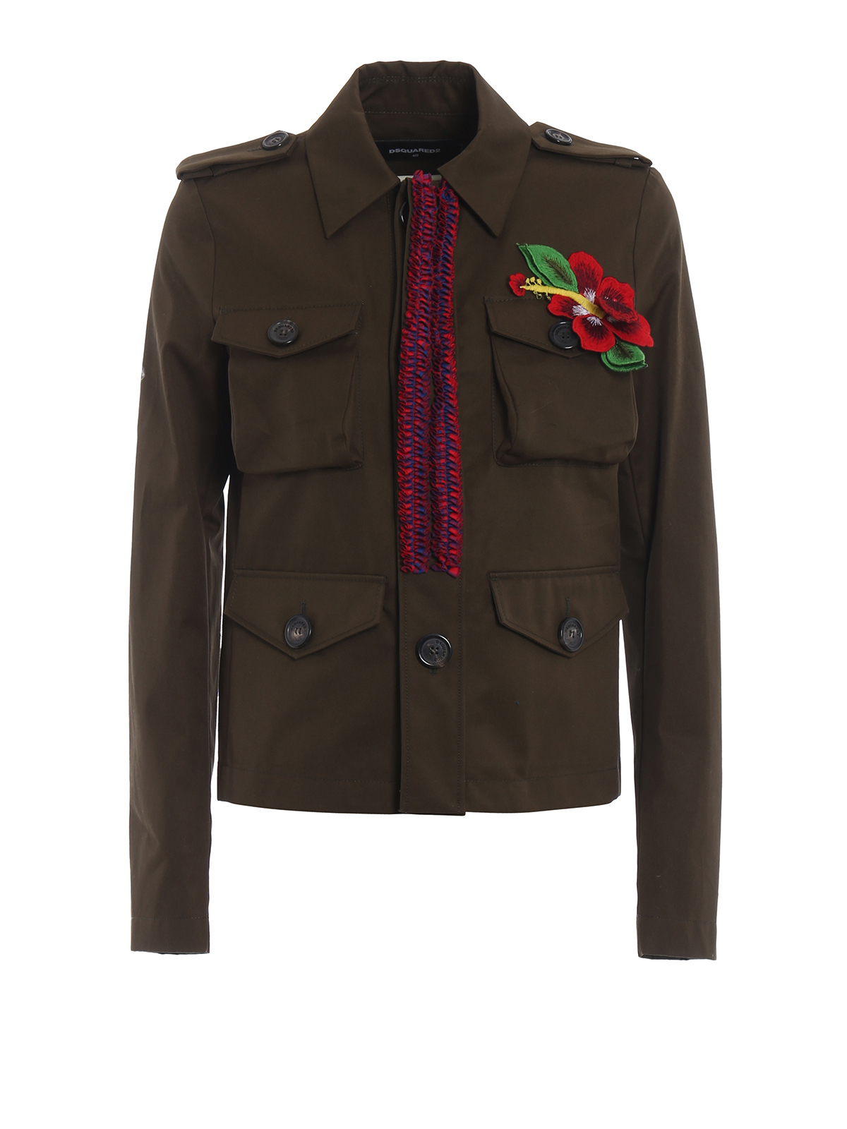 Casual jackets Dsquared2 - Embellished cotton field jacket