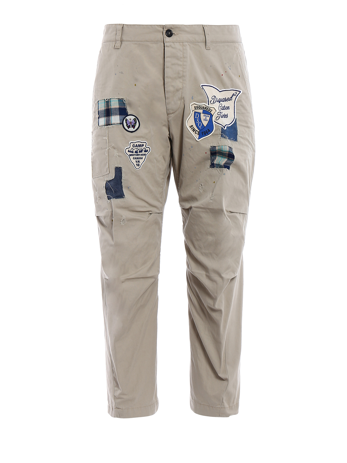 Casual trousers Dsquared2 - Skipper Fit campsite patch trousers 