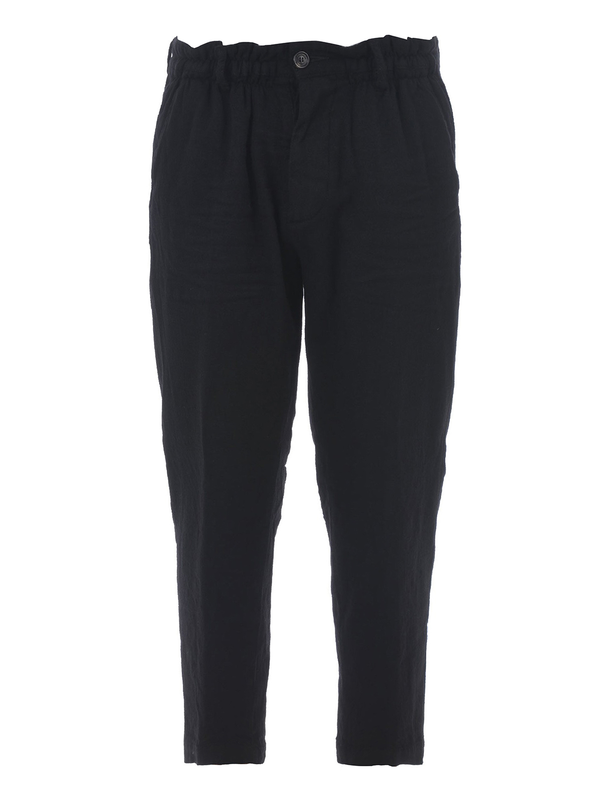 Casual trousers Dsquared2 - Stretch wool elastic waist cropped 