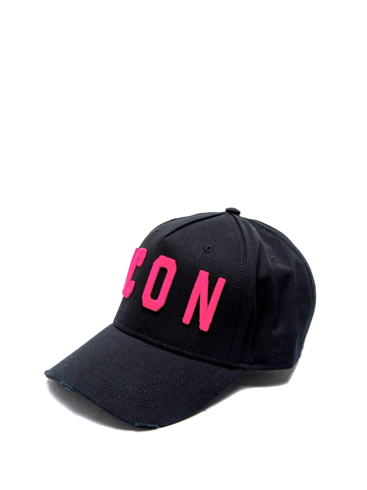 black and pink icon cap