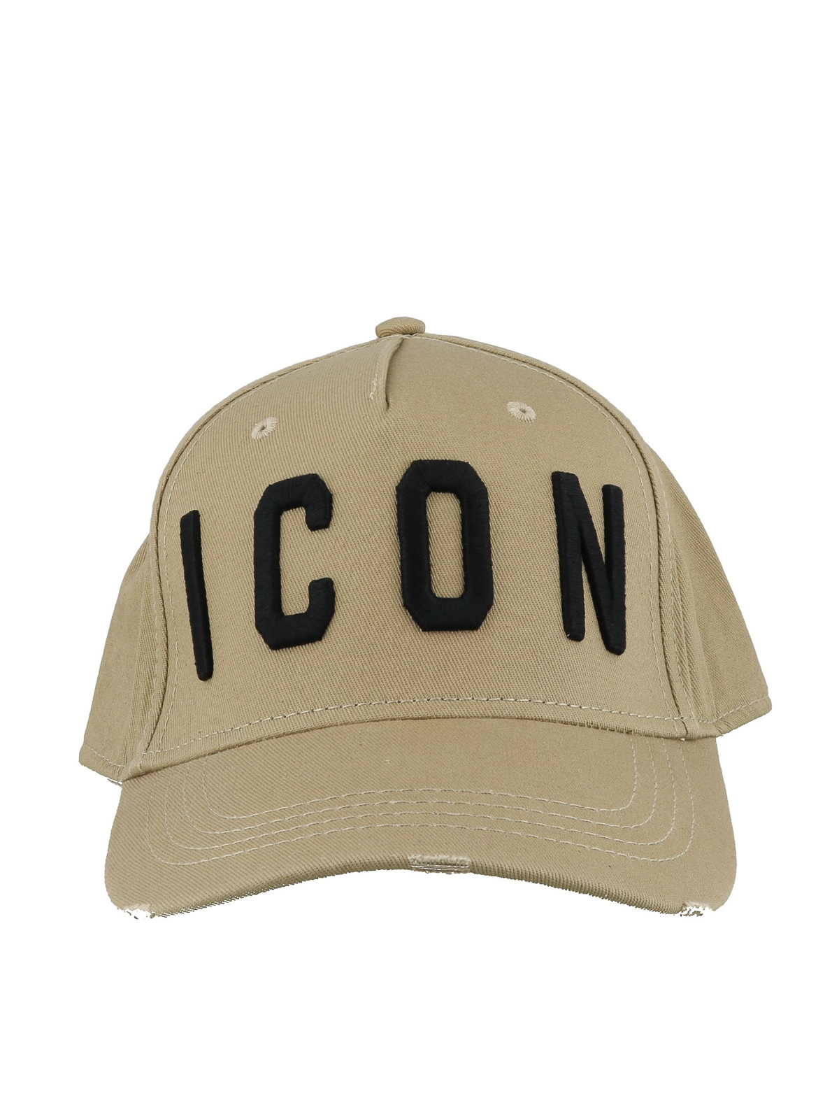 Icon beige and black baseball cap 