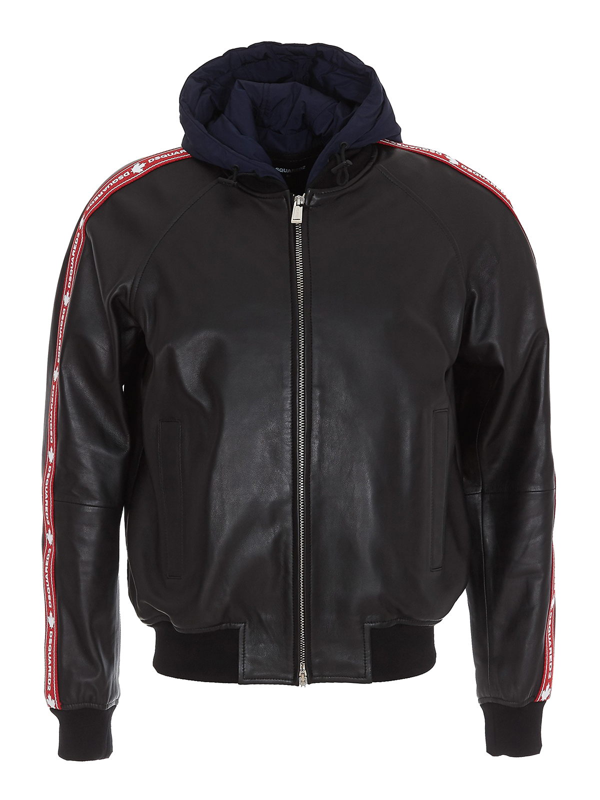 Dsquared2 - Combo leather jacket - leather jacket - S74AM1090SY1491900