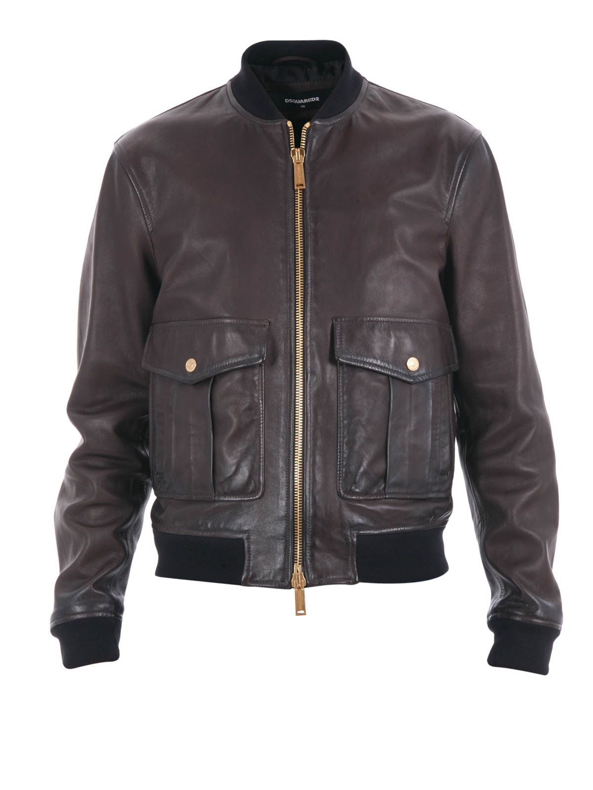 Dsquared2 - Pilot leather bomber - leather jacket - S74AM0644143