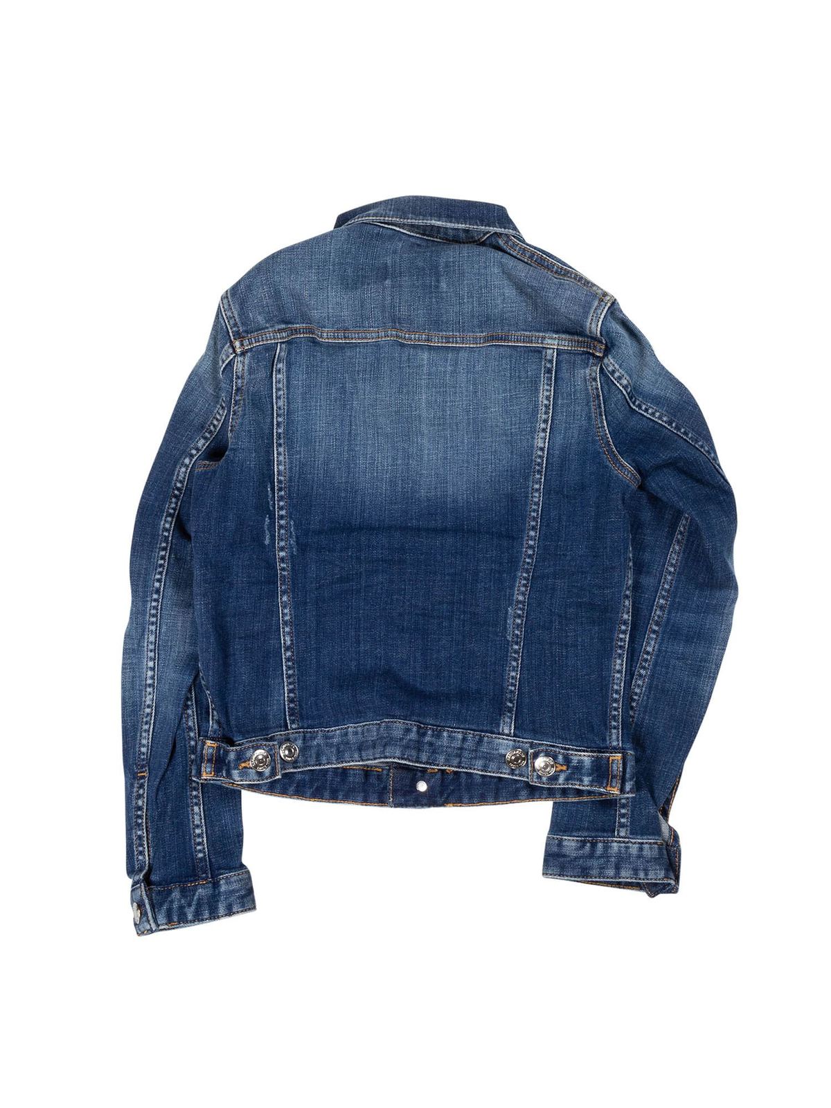 Dsquared2 - Denim jacket in blue - blazers - DQ01GTD001WDQ01 | iKRIX.com