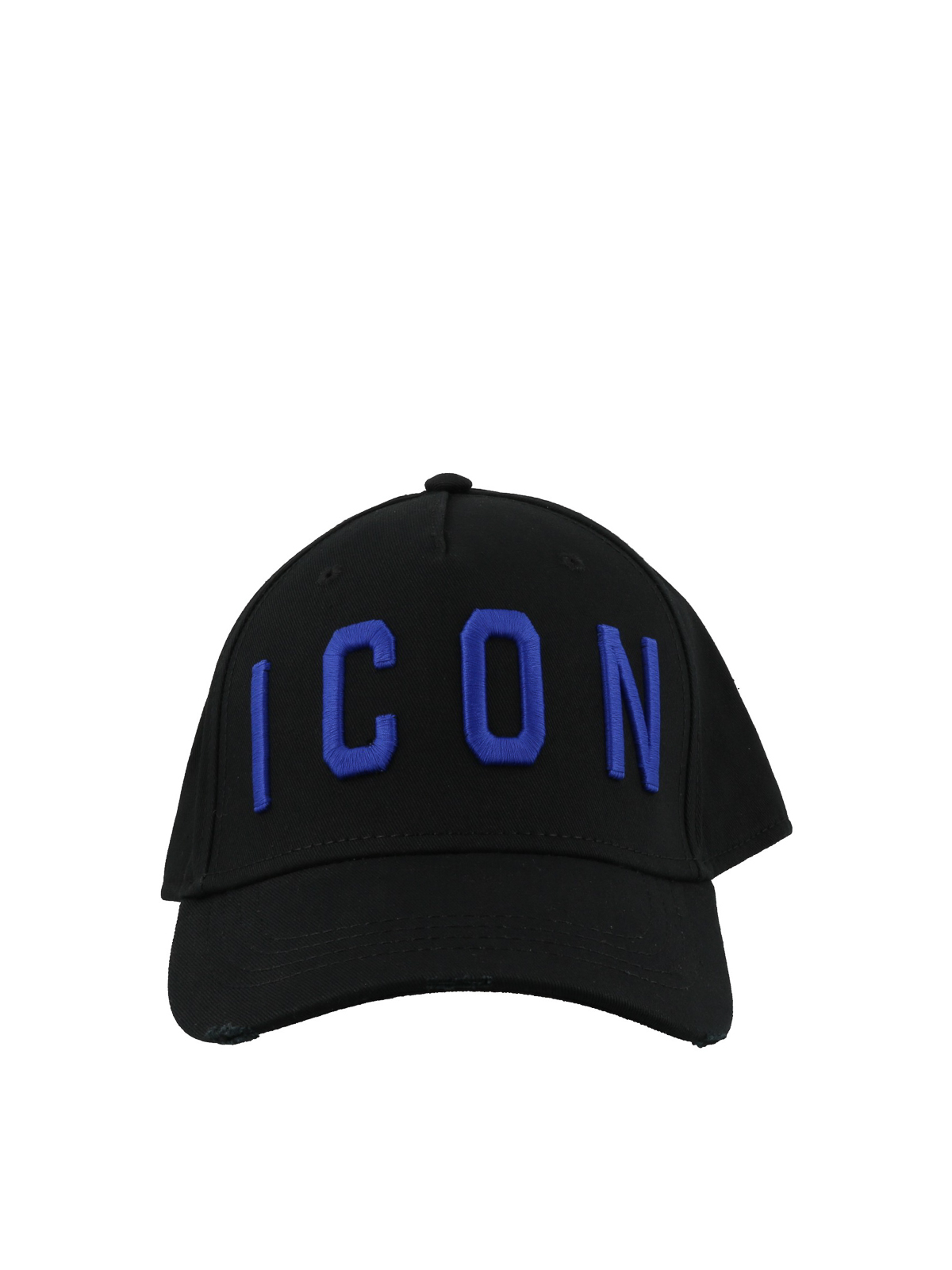 black icon cap