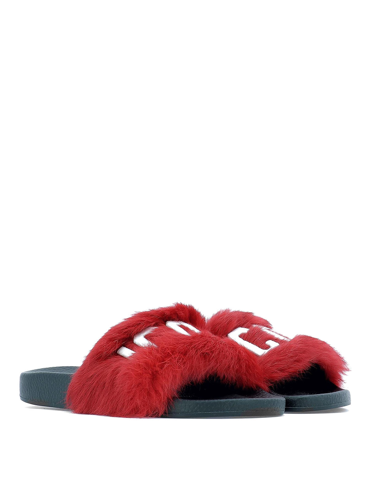 dsquared2 fur sandals
