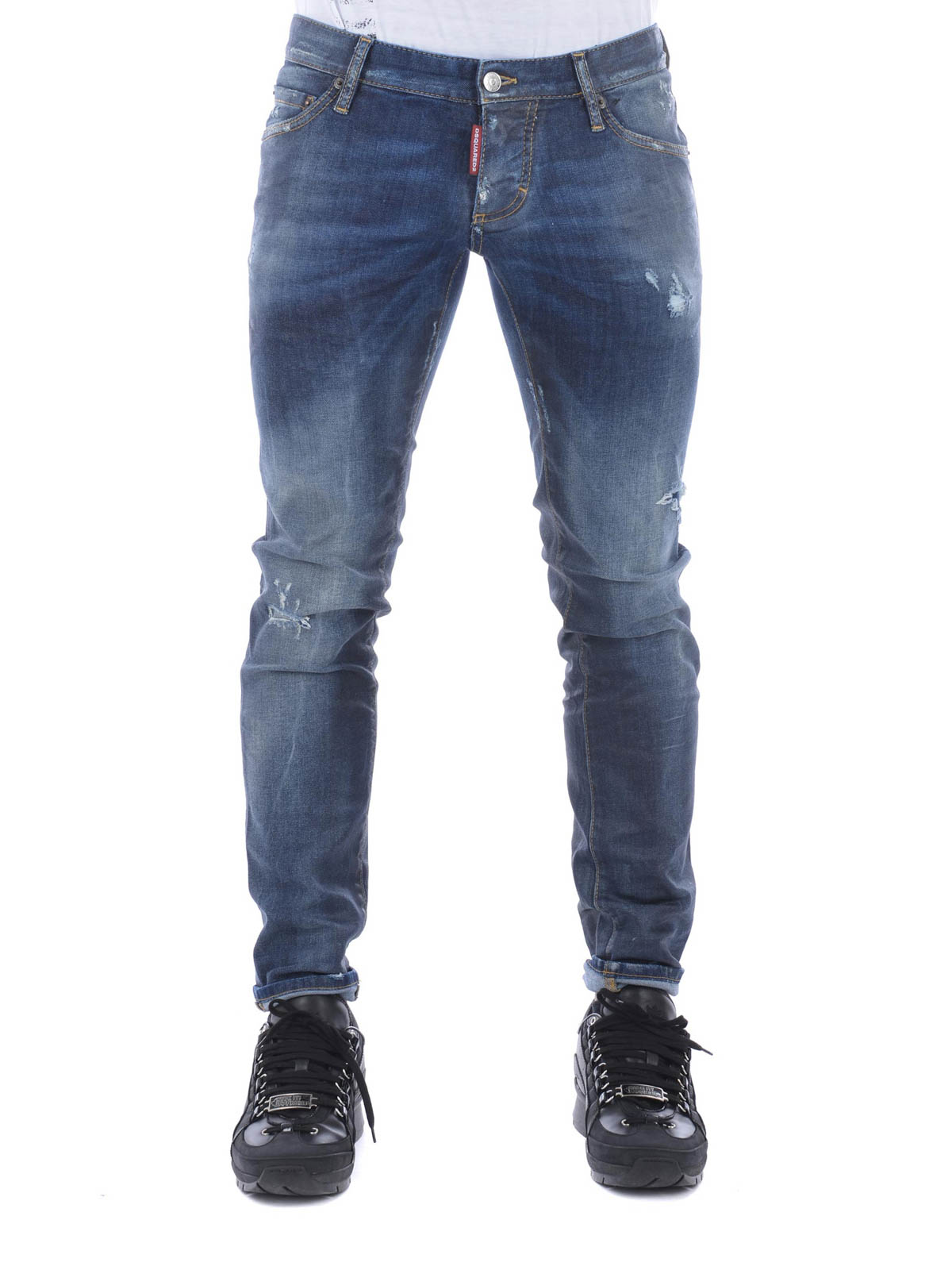 Skinny jeans Dsquared2 - Crotch Packo low rise denim jeans ...