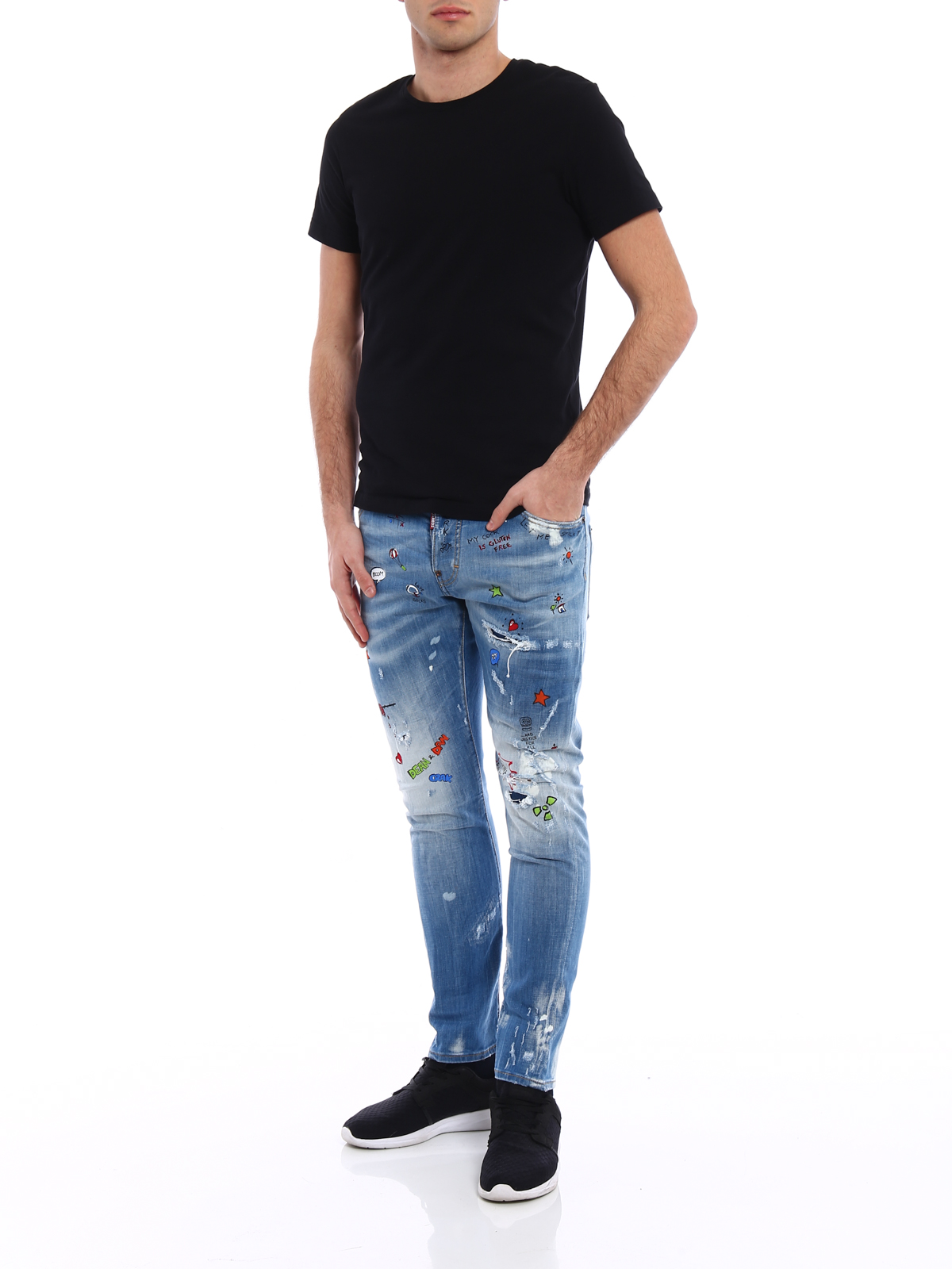 Dsquared2 - Sexy Twist printed low rise jeans - skinny jeans