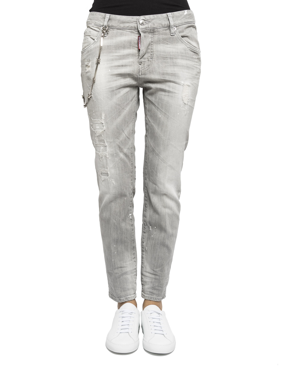 zoon ontploffing Sandalen Straight leg jeans Dsquared2 - Distressed coloured denim jeans -  S75LA0880S30260852