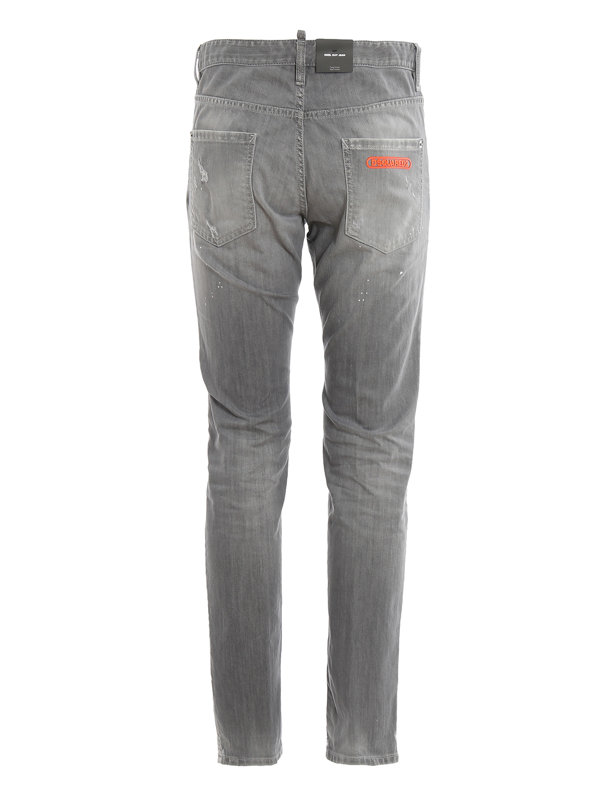 Dsquared2 - Grey denim Cool Guy jeans - straight leg jeans ...