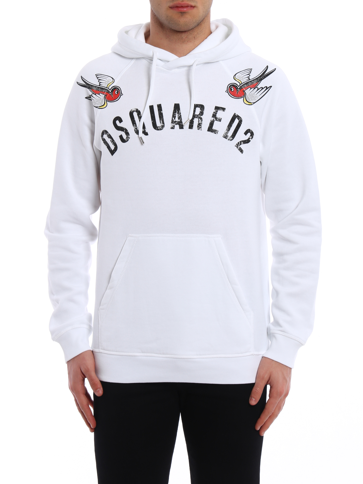 dsquared hoodie weiss