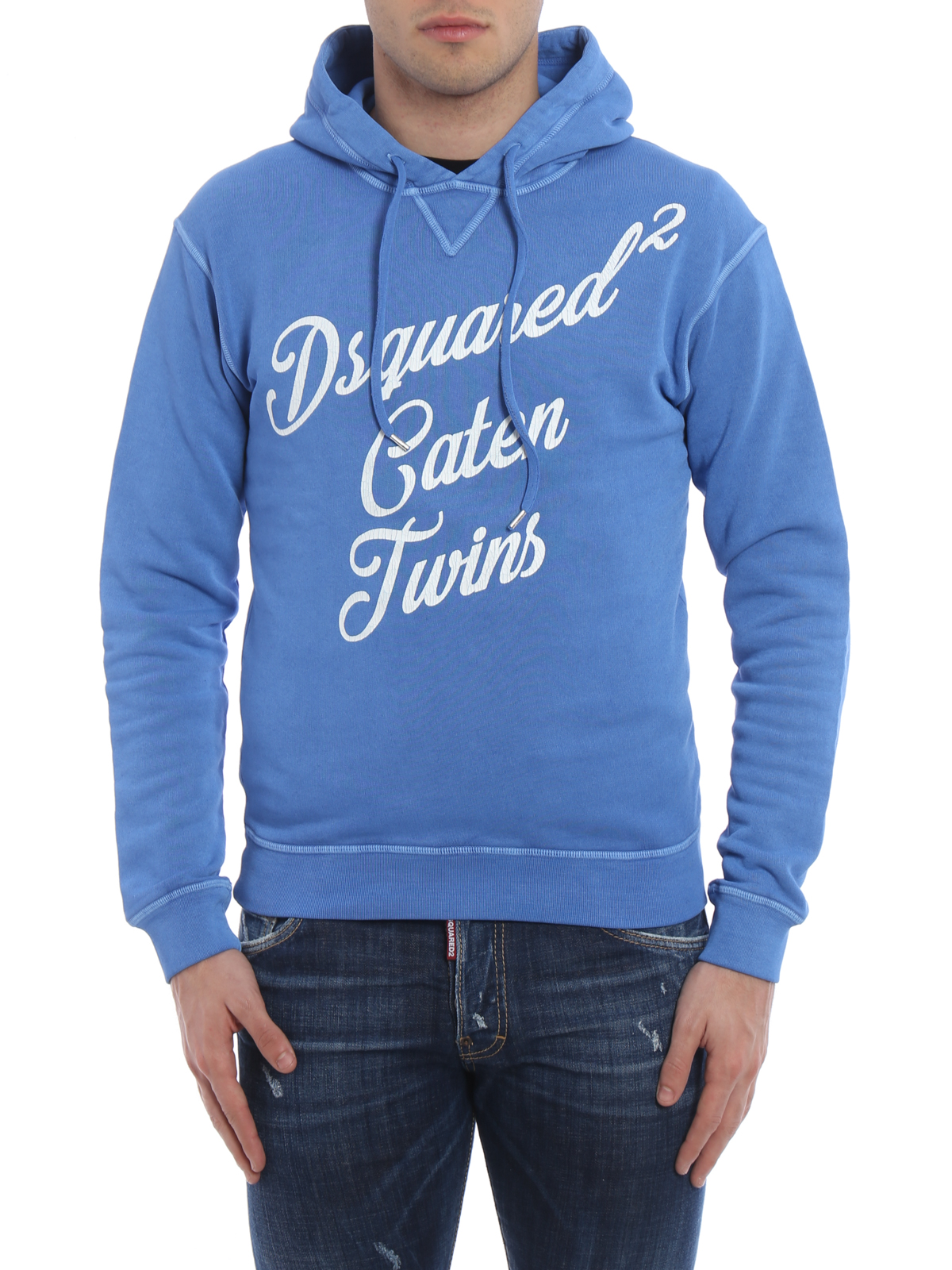 dsquared hoodie blue