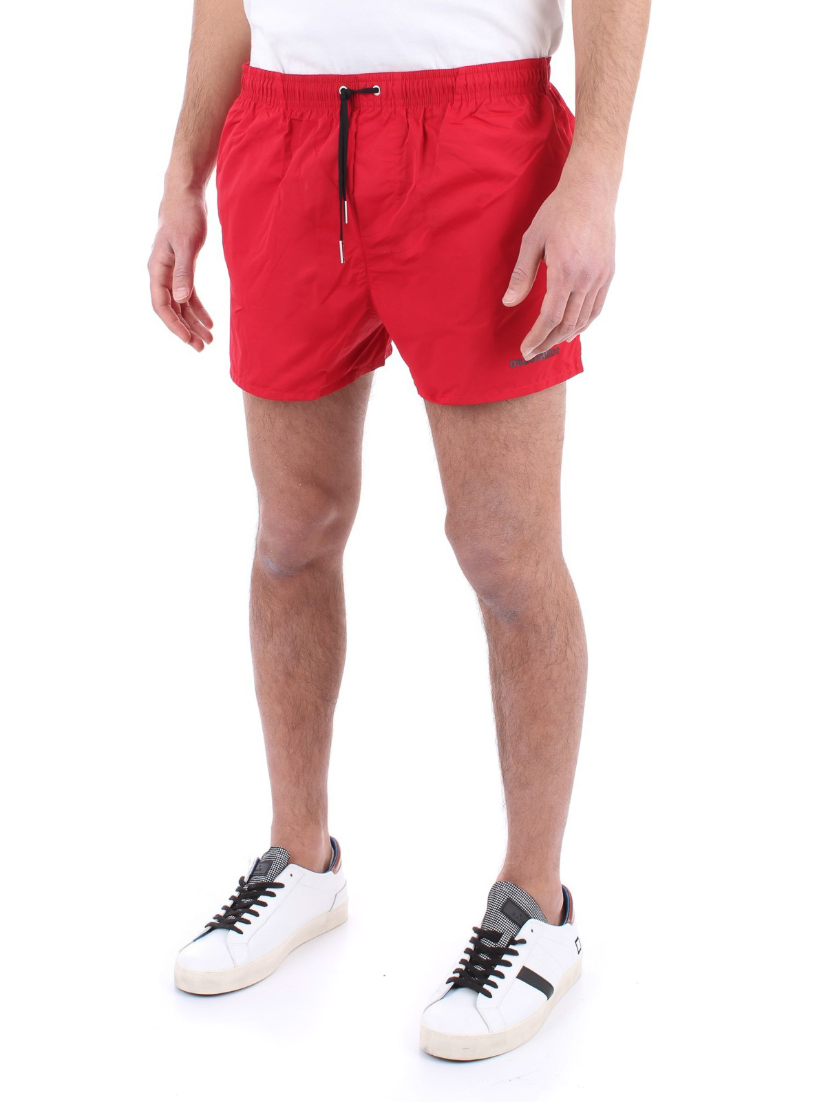 mens swim shorts red