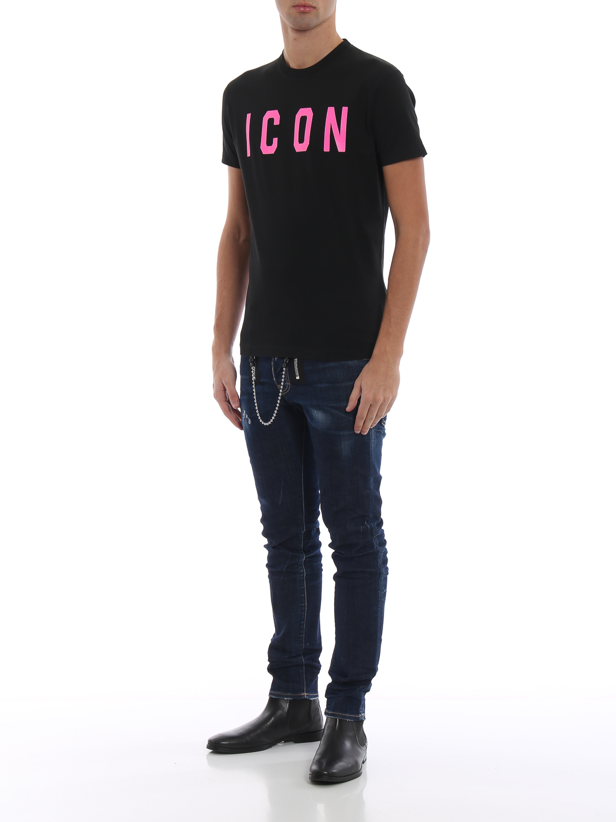 Dsquared icon t shirt pink – Trendy shops, pants size chart conversion ...