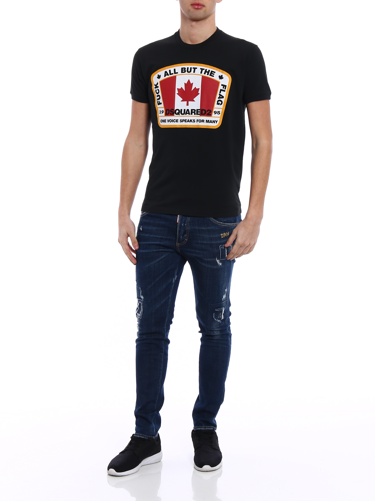 dsquared t shirt all but the flag