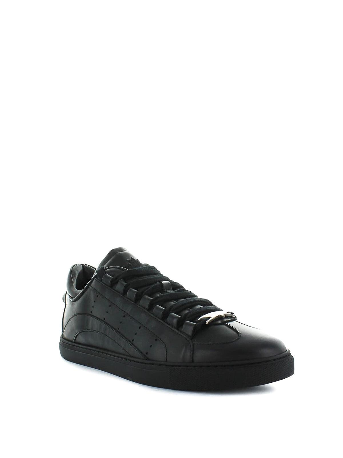 solid black trainers