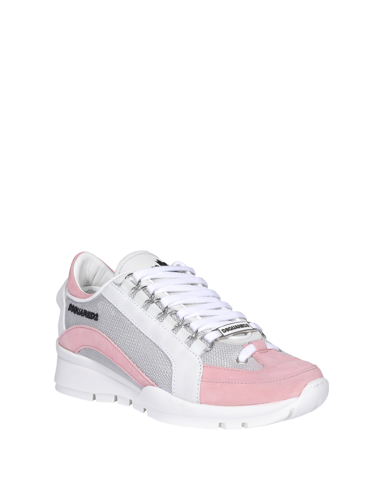 Praten tegen Afrika Bibliografie Trainers Dsquared2 - 551 white and pink sneakers - SNW050508102683M1824