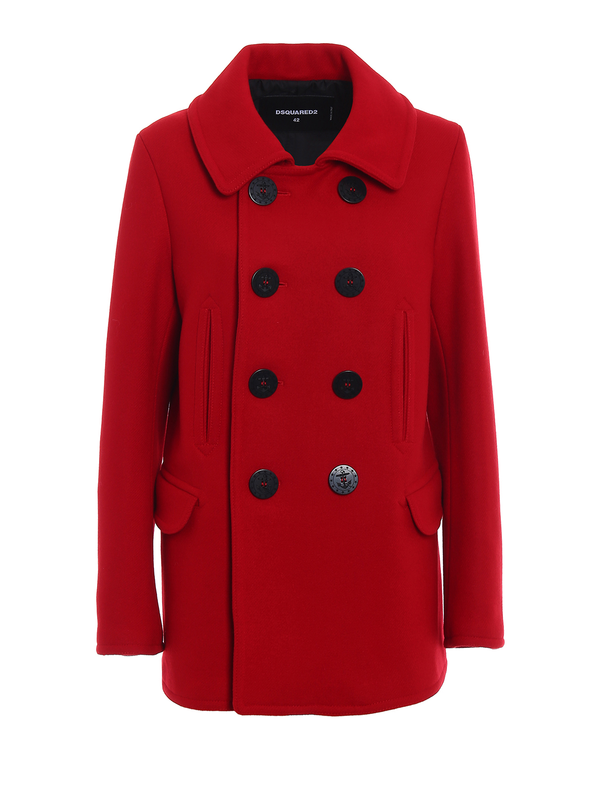 Short coats Dsquared2 - Double-breasted wool blend pea coat -  S75AM0524S45233307