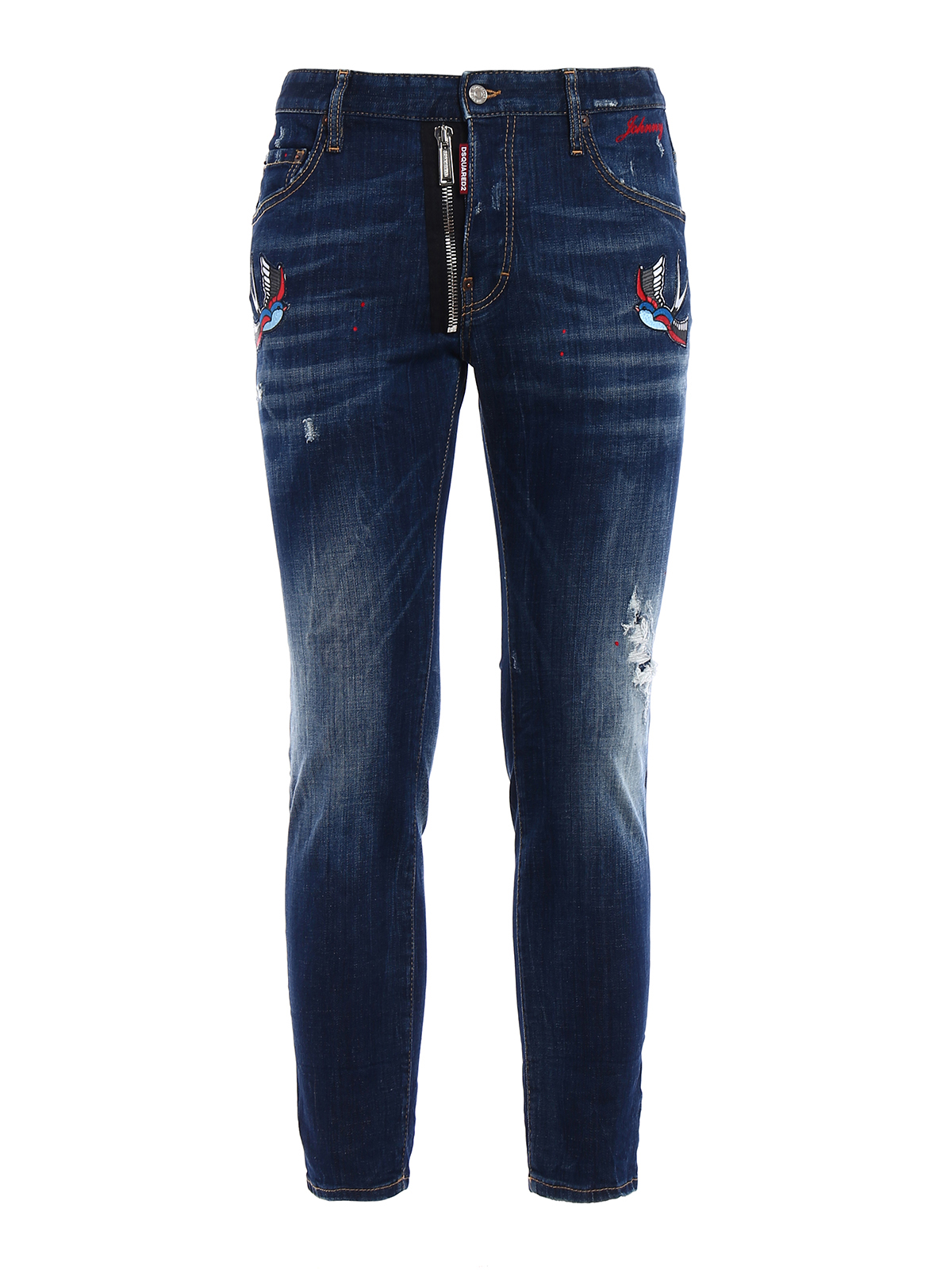 dsquared2 patch jeans