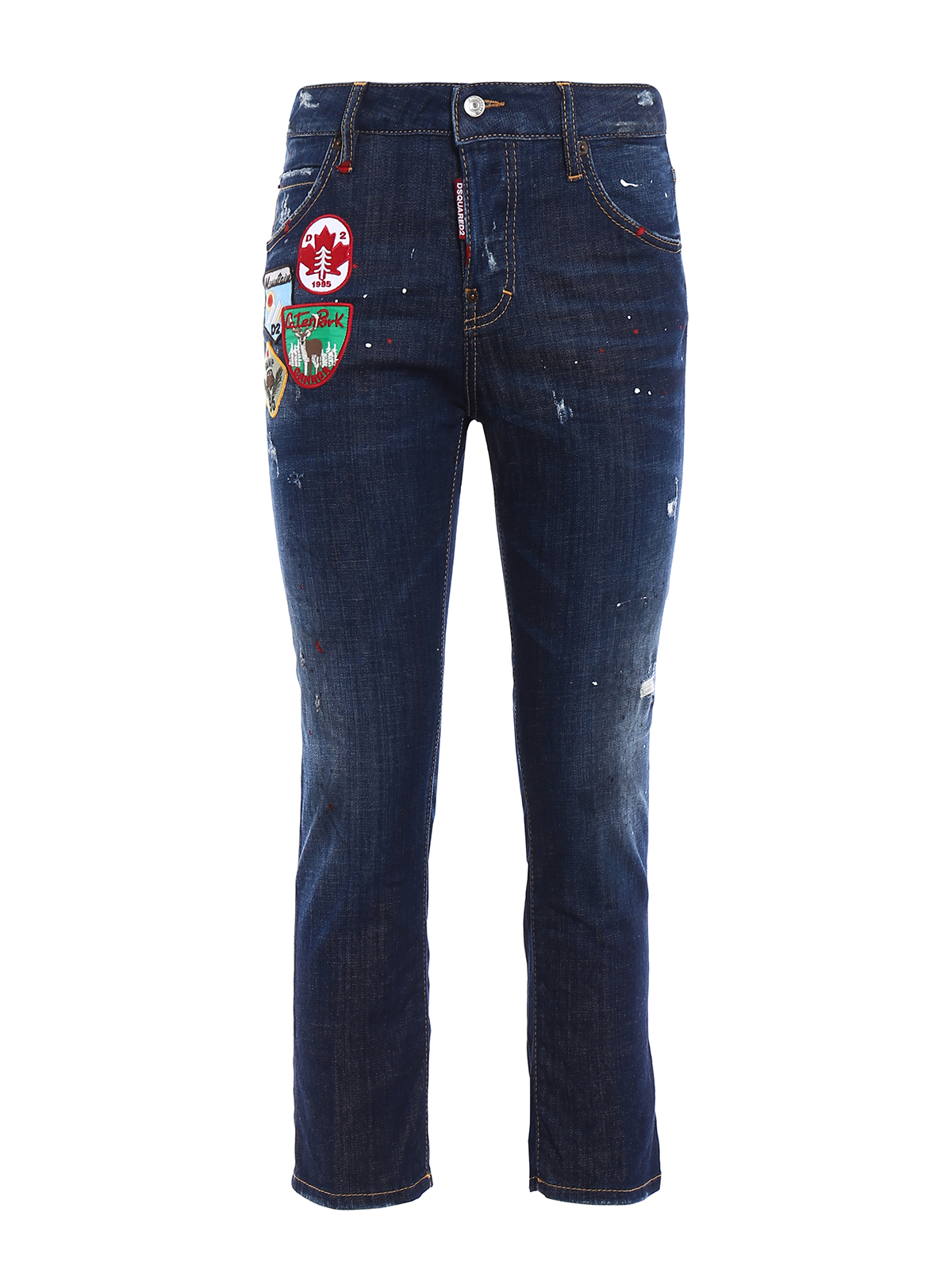 Dsquared2 - Jeans crop Cool Girl con toppe - jeans dritti, a sigaretta -  S75LA0918S30342470