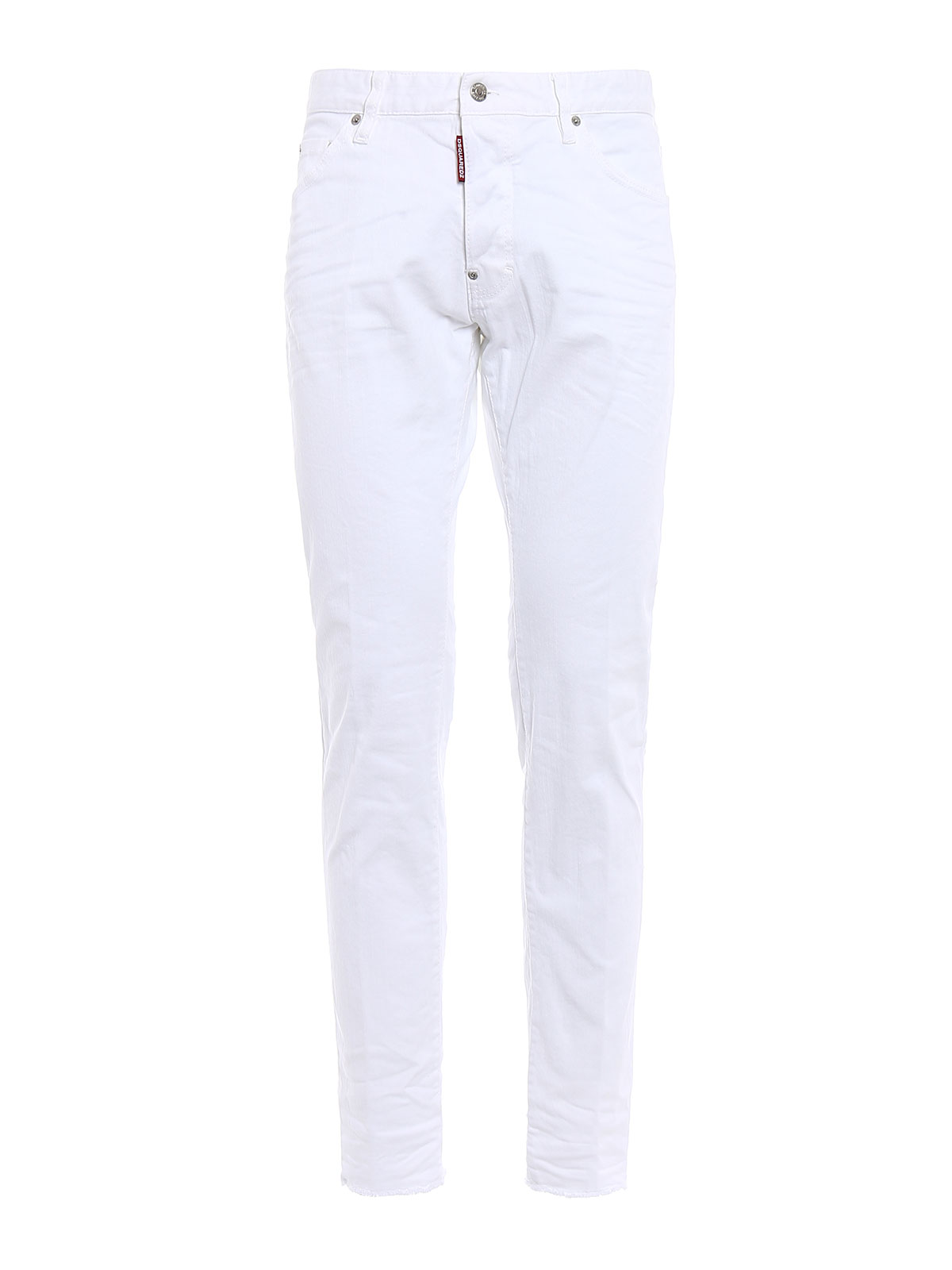 Straight leg jeans Dsquared2 - Cool Guy white denim jeans ...