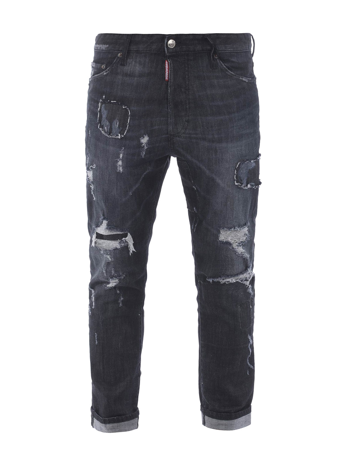 Jeans dritti, a sigaretta Dsquared2 - Jeans Glam Head strappati -  S74LB0234S30357900