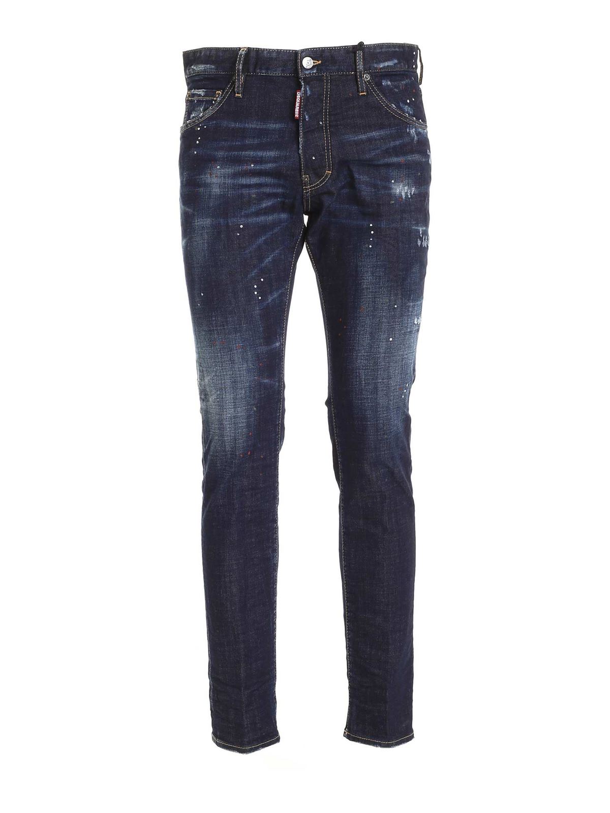 Straight leg jeans Dsquared2 - Ibrahimovic Icon jeans in dark blue ...