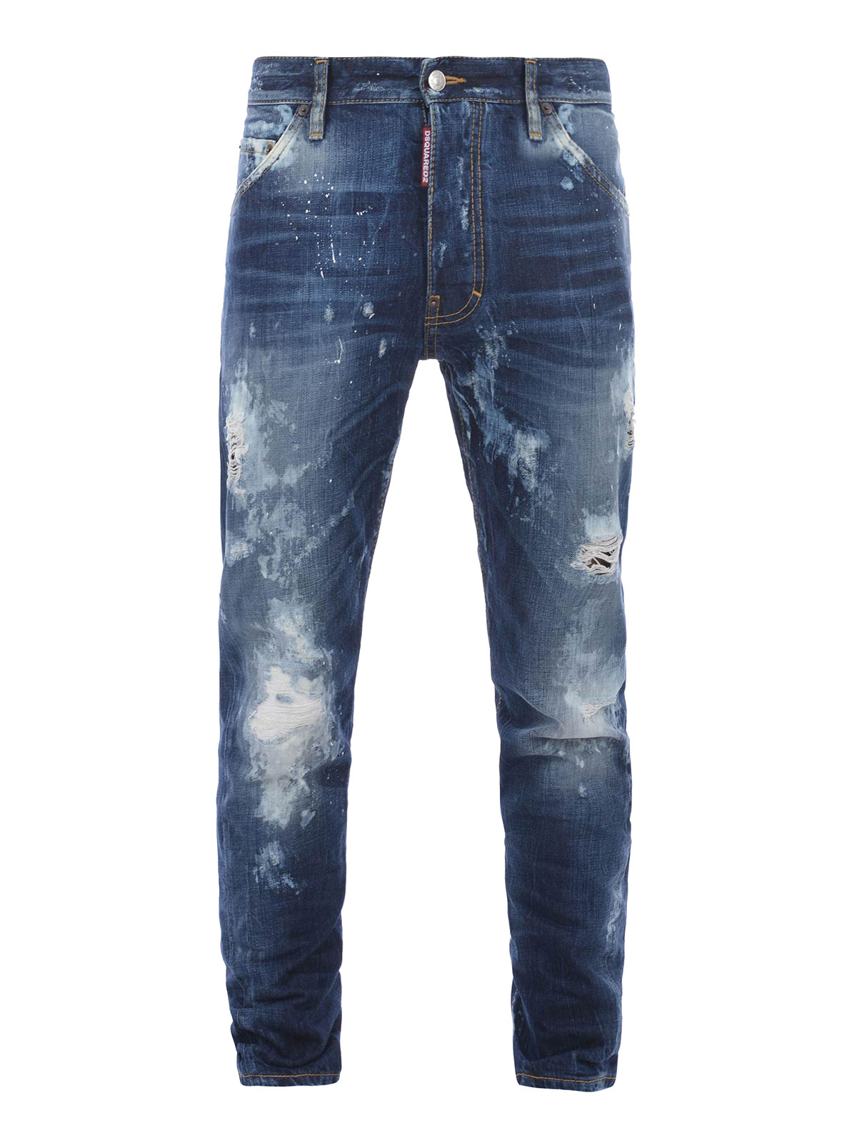 Straight leg jeans Dsquared2 - Kenny Twist worn out ripped jeans ...