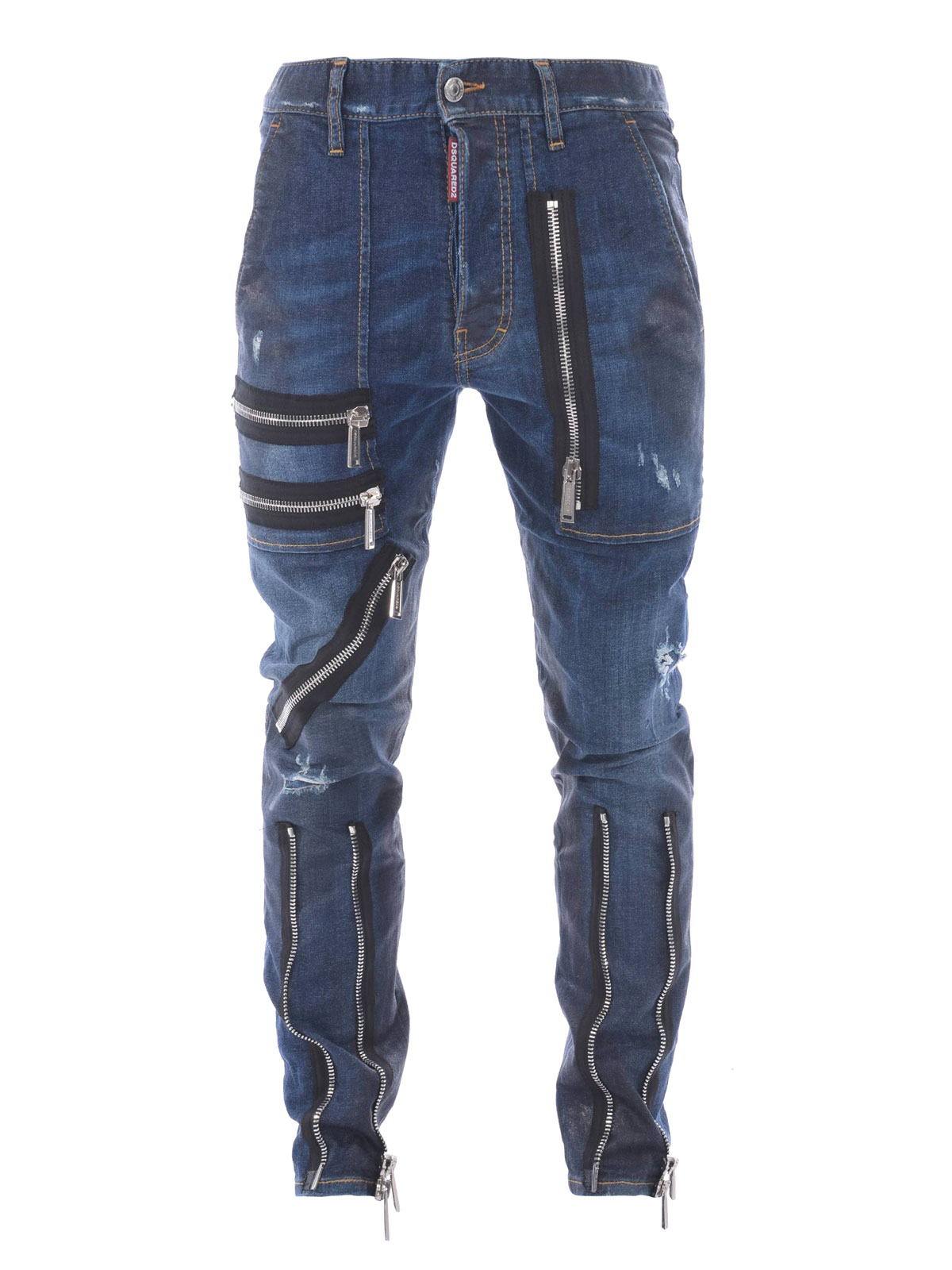 Dsquared2 - Military Jean zip detailed jeans - straight leg jeans ...