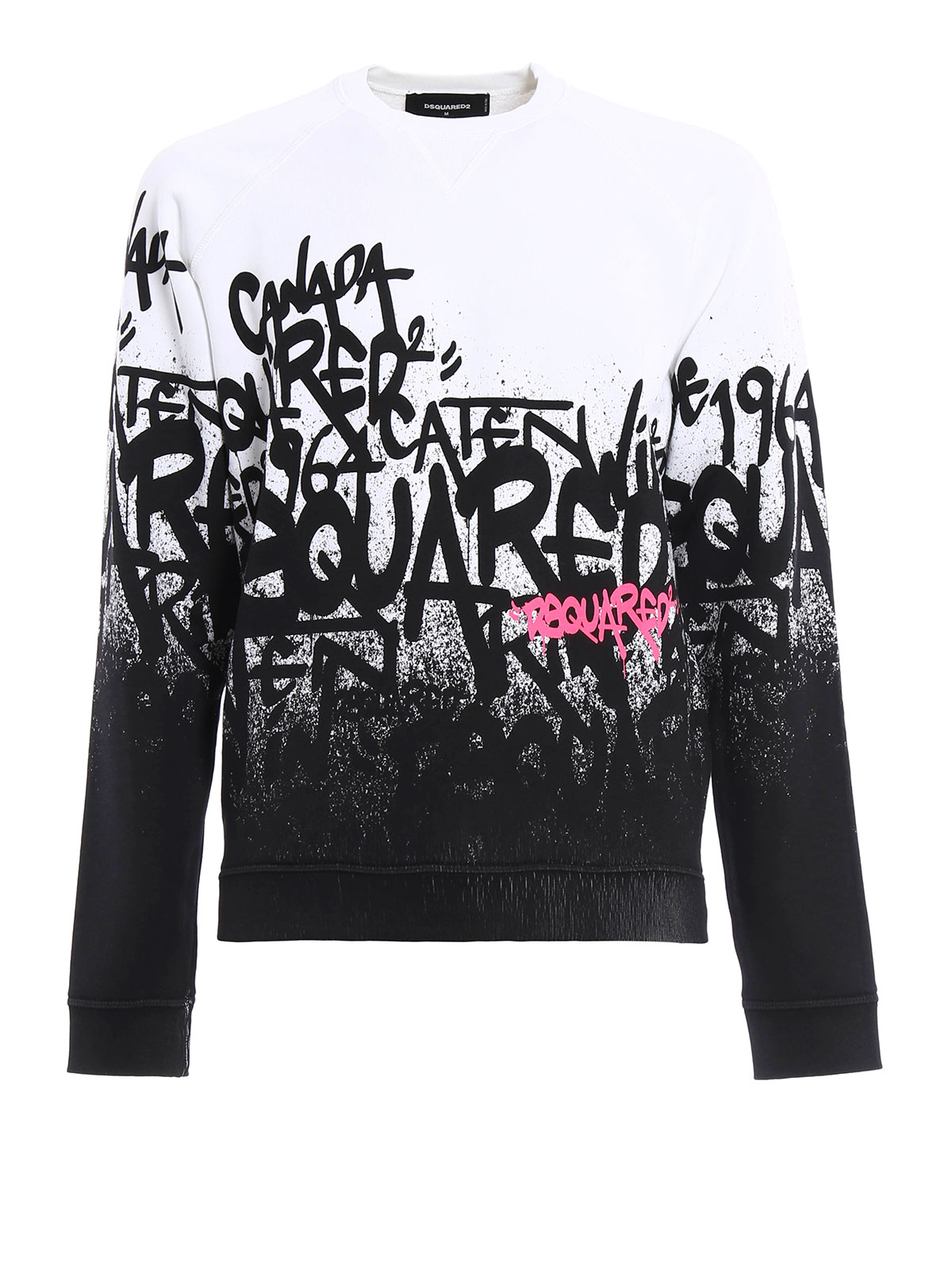 Graffiti printed cotton sweatshirt 