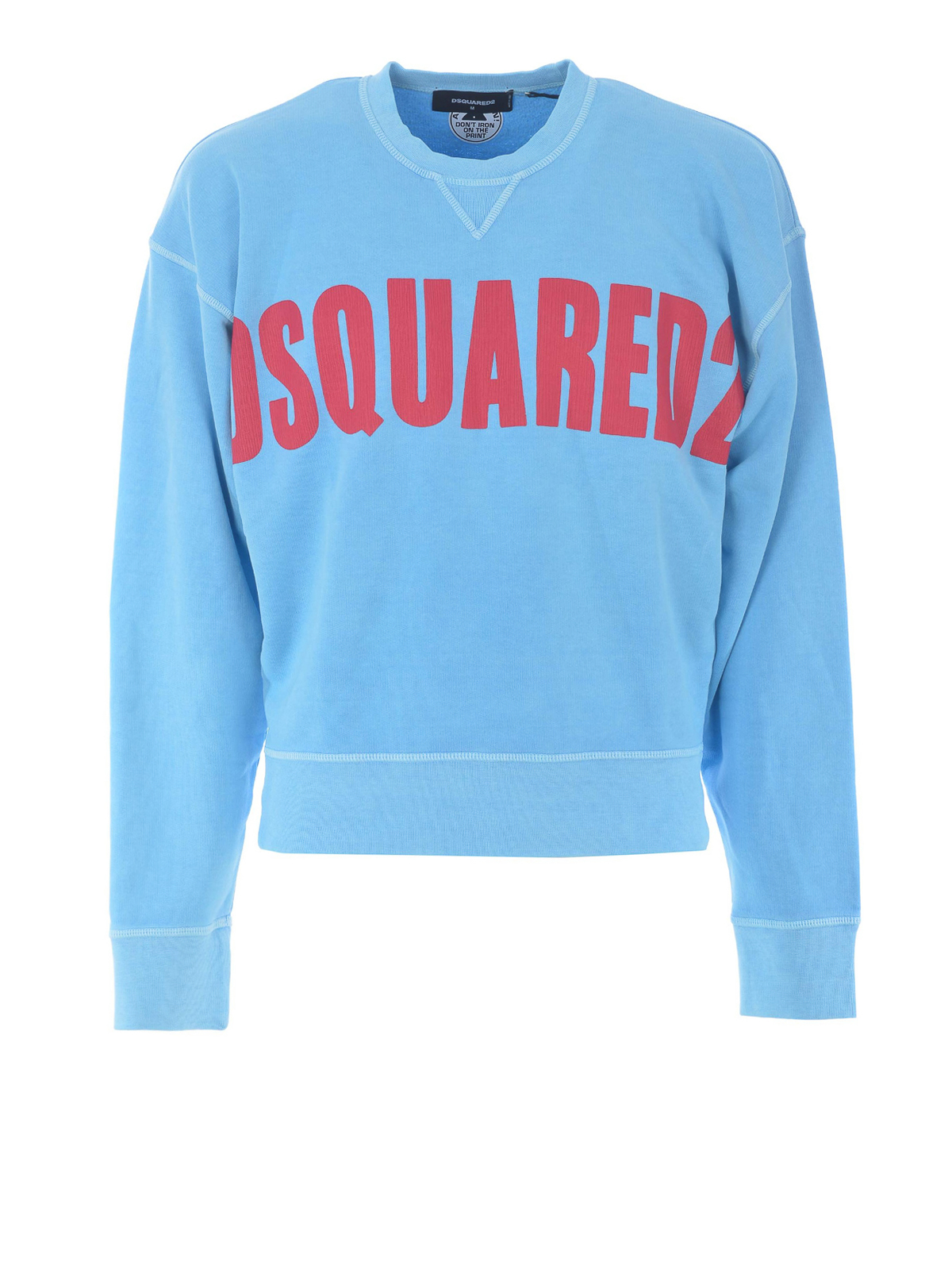 Sweatshirts & Sweaters Dsquared2 - Light blue cropped sweatshirt ...