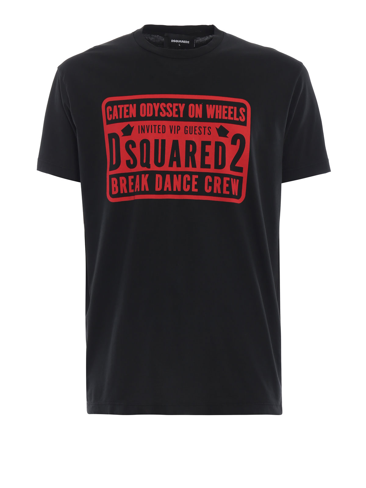 Break Dance Crew print black T-shirt 
