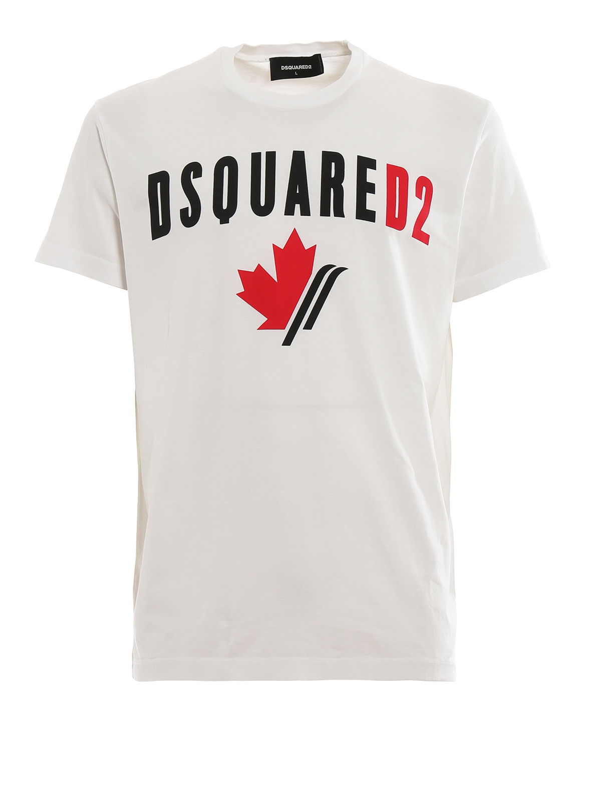 T-shirts Dsquared2 - Logo and maple leaf print T-shirt - S74GD0563S22427100