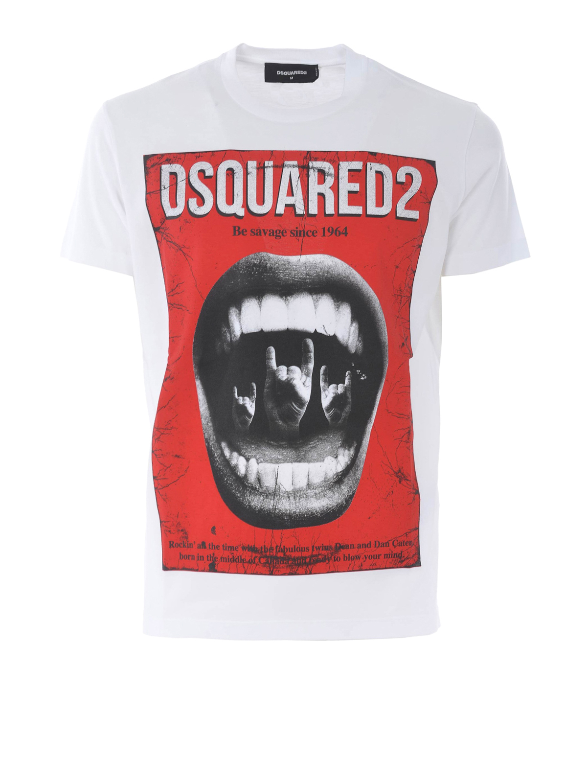 Dsquared2 - Mouth print white T-shirt 