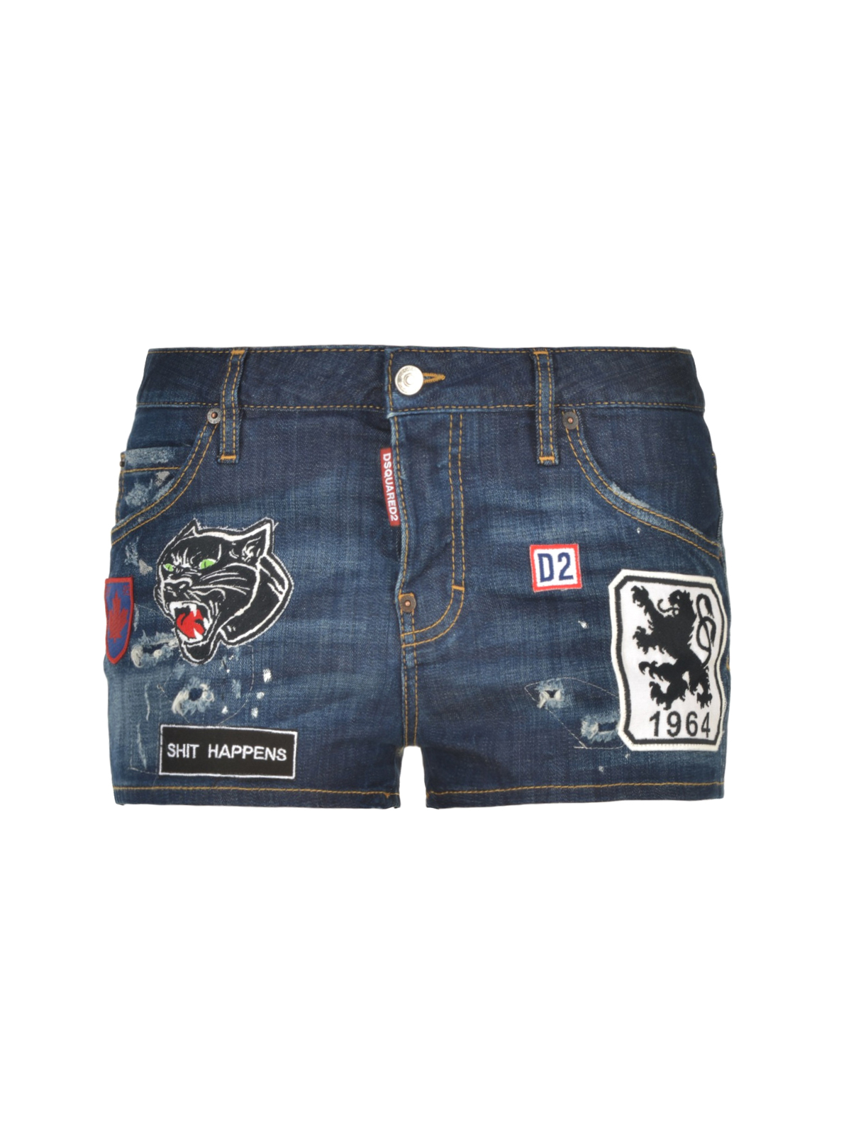 shorts with patches