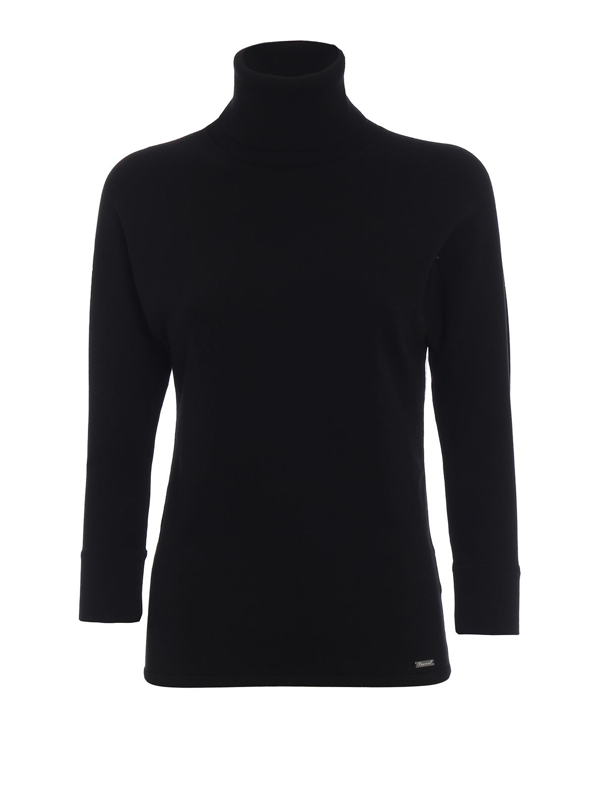 Stretch viscose turtle neck 