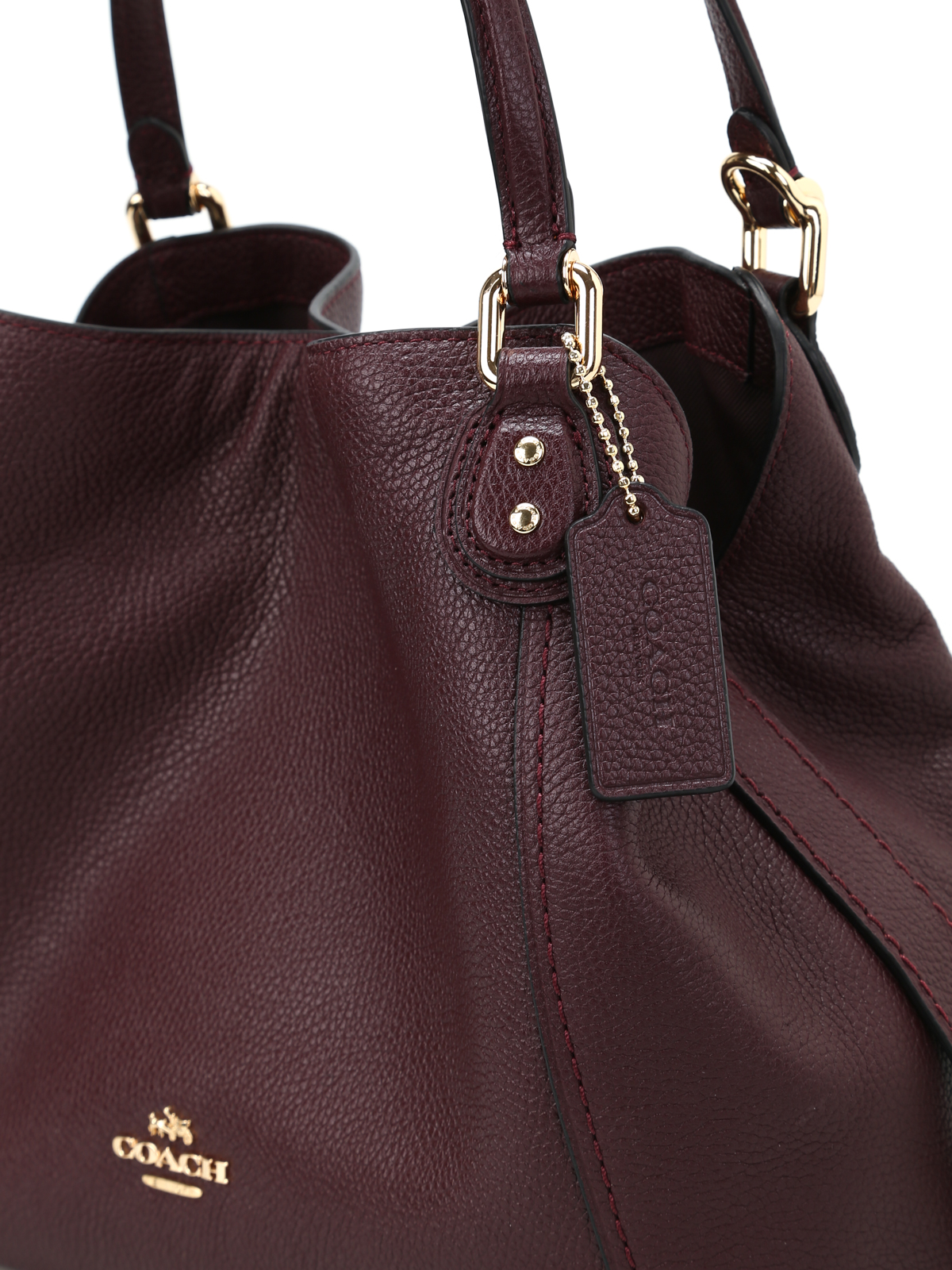 coach edie 28 oxblood