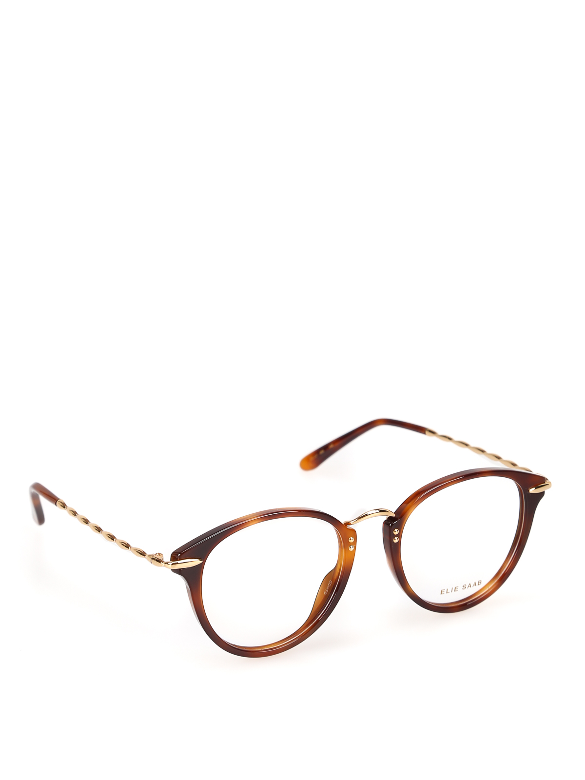 Occhiali Elie Saab - Occhiali da vista havana e oro - ES02108620