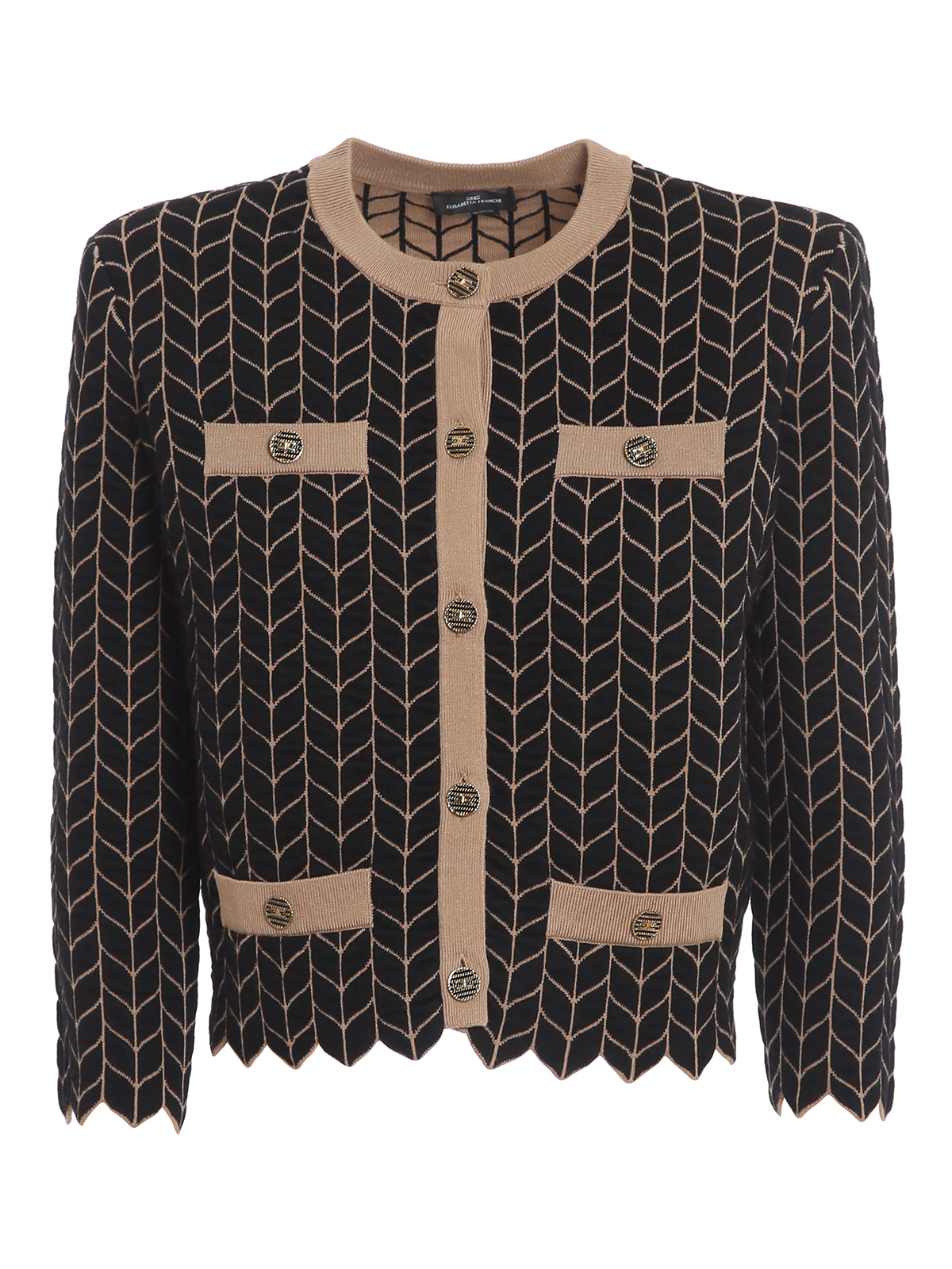 gold cropped cardigan