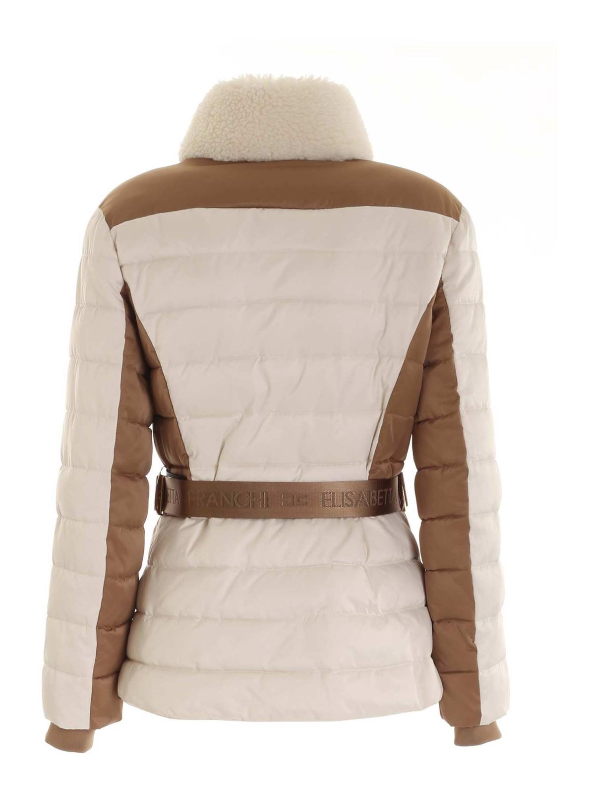 Padded jackets Elisabetta Franchi - Padded jacket with poch 