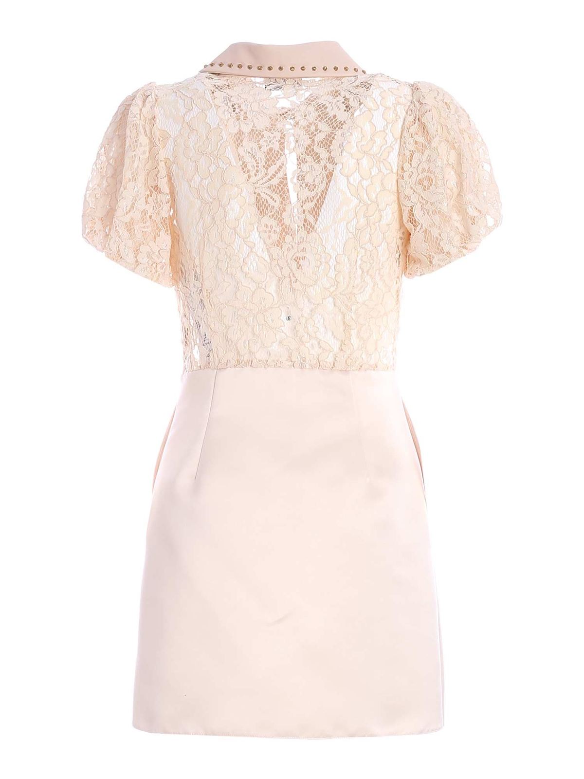 Womens Clothing Suits Skirt suits Save 17% Elisabetta Franchi Lace Mini Dress in White 