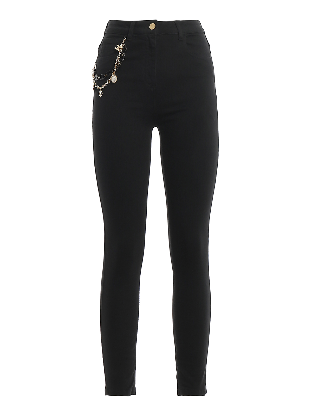 ELISABETTA FRANCHI HIGH WAIST SUPERSKINNY BLACK JEANS