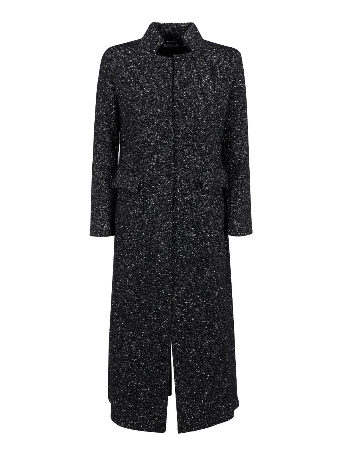 Ella Lago di Como - Lurex wool coat - long coats - M671ELTLONG3