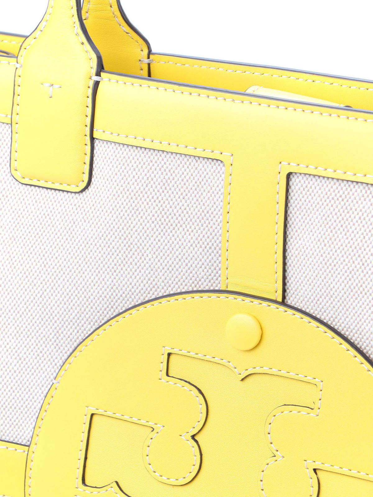 Totes bags Tory Burch - Ella yellow canvas quadrant tote - 73210706 Totes bags Tory Burch - Ella yellow canvas quadrant tote - 73210706
