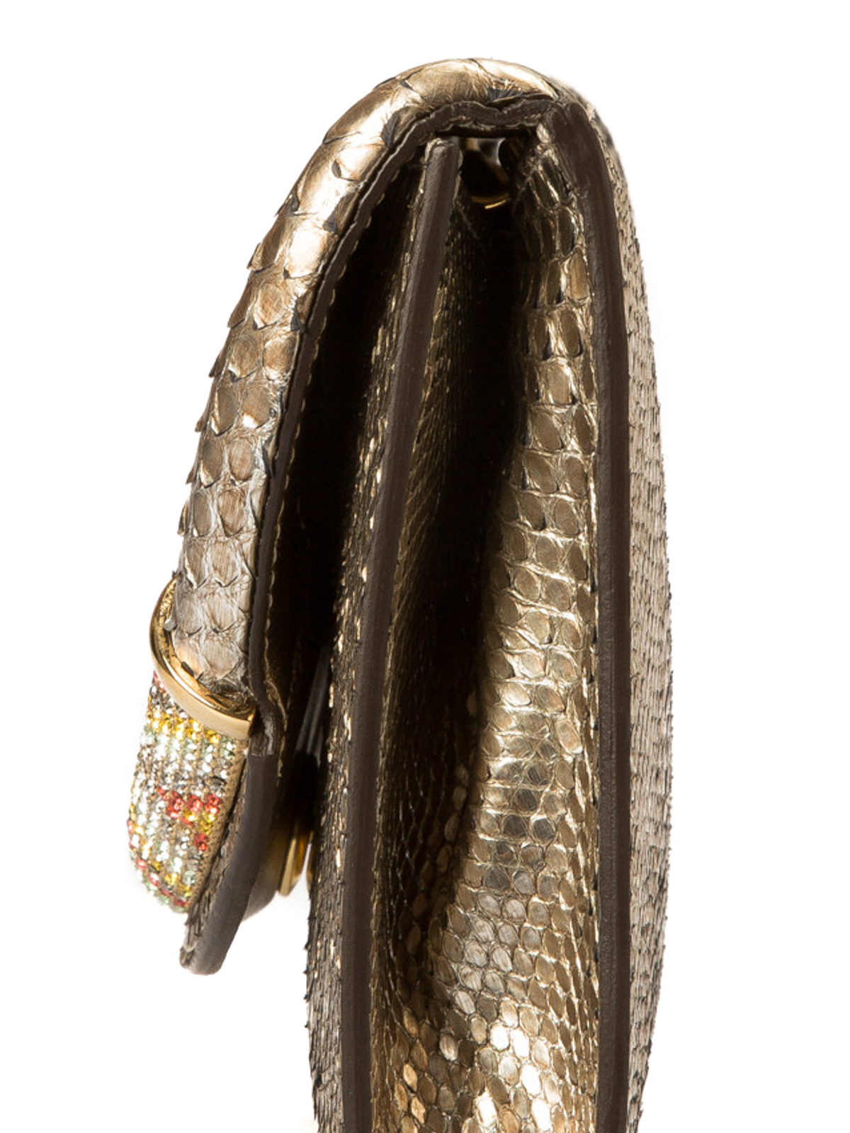 Clutches Roberto Cavalli - Embellished python leather clutch 