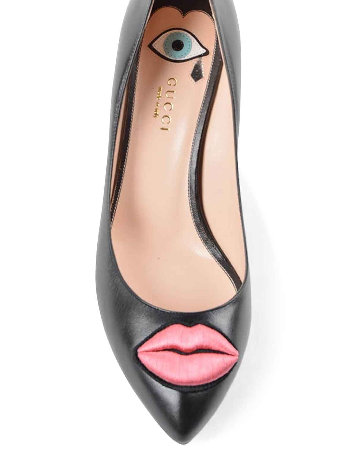 gucci shoes with kiss