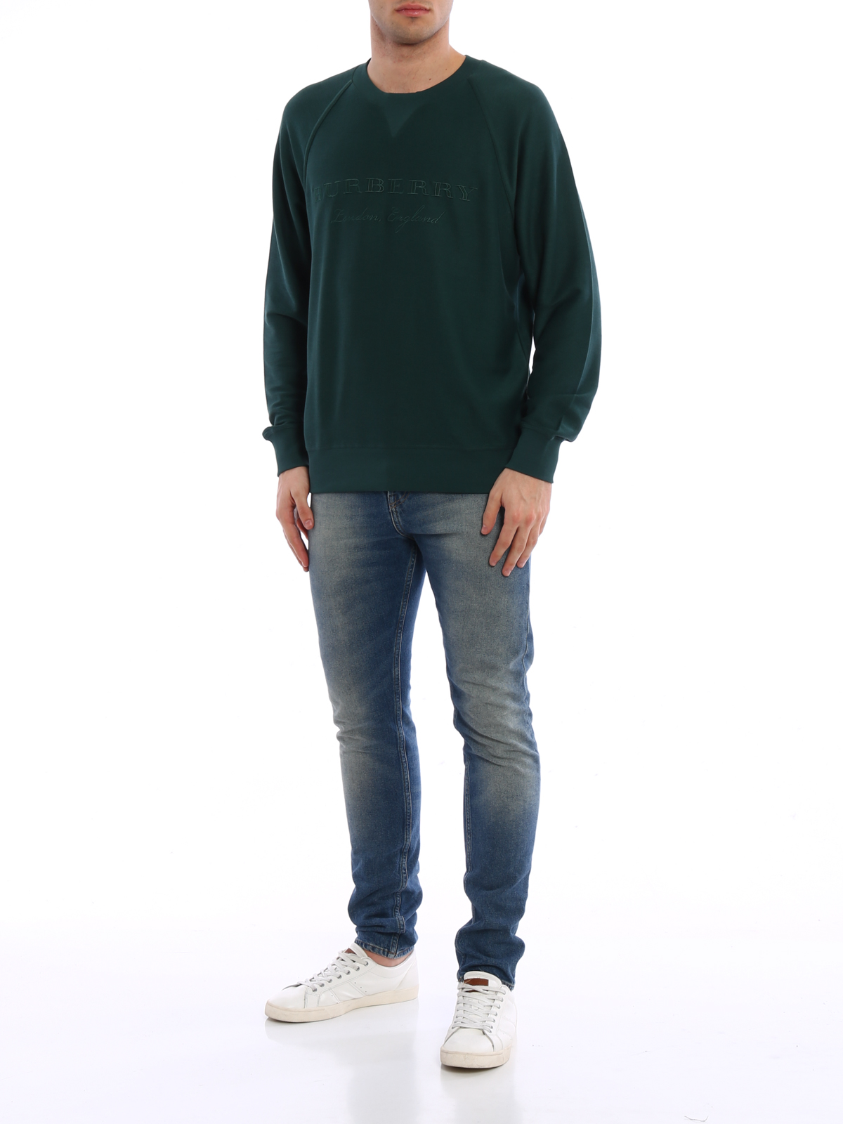 Burberry スウェットシャツ セーター メンズ ダークグリーン スウェット セーター