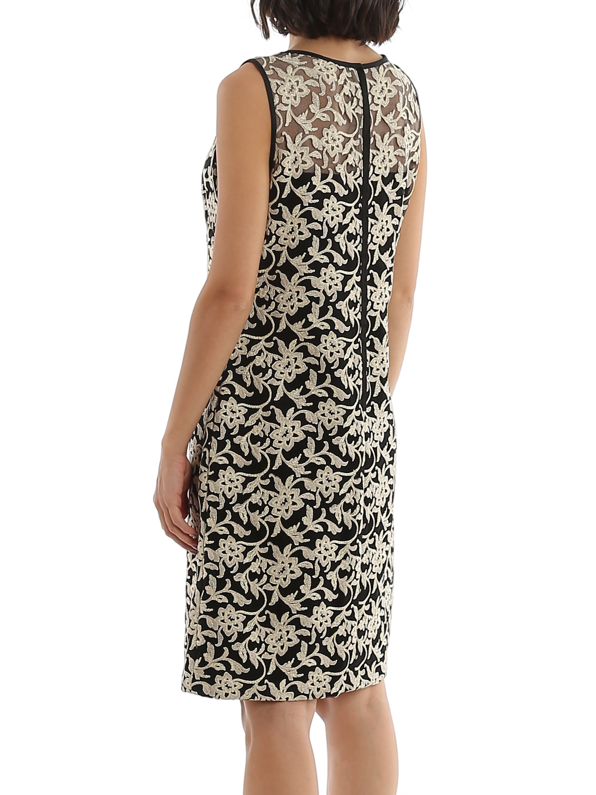 Knee length dresses Ralph Lauren - Embroidered tulle dress 