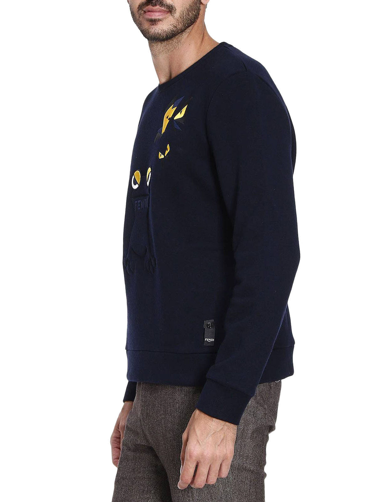 Embroidered viscose sweatshirt 