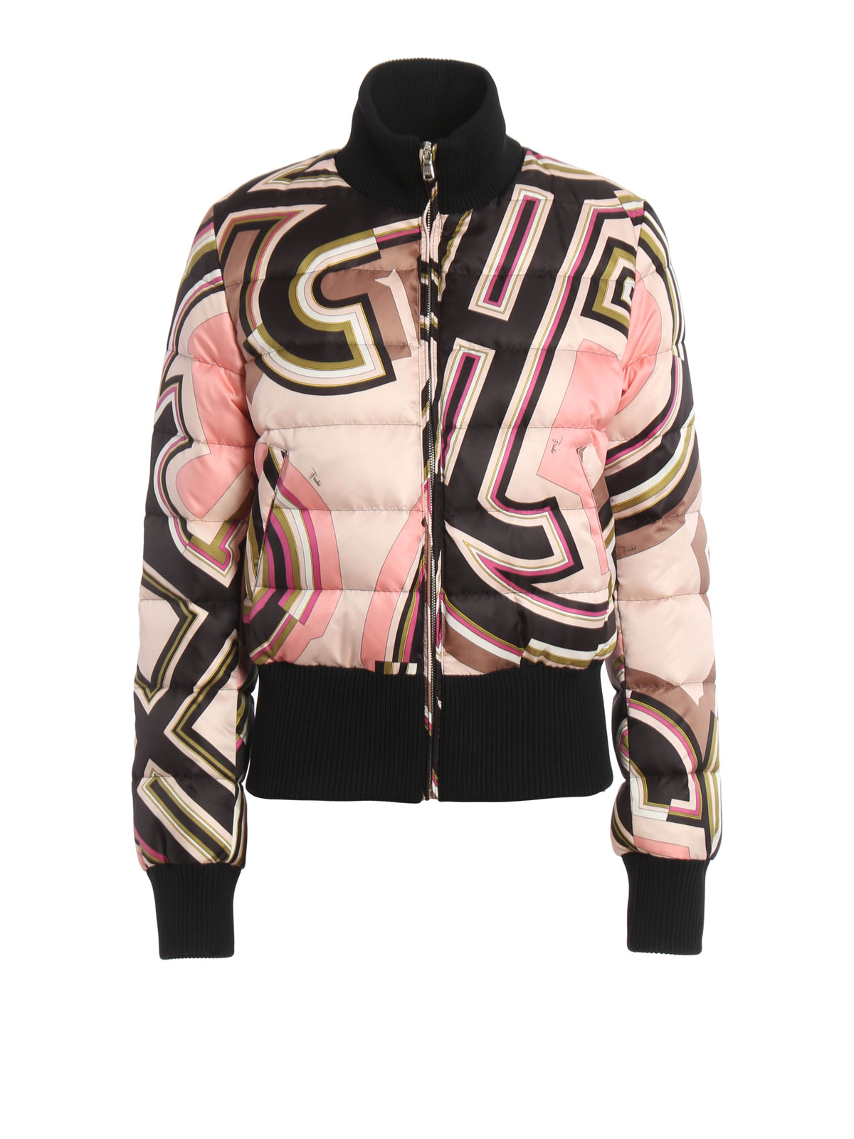Padded jackets Emilio Pucci - Monogramma print padded jacket 